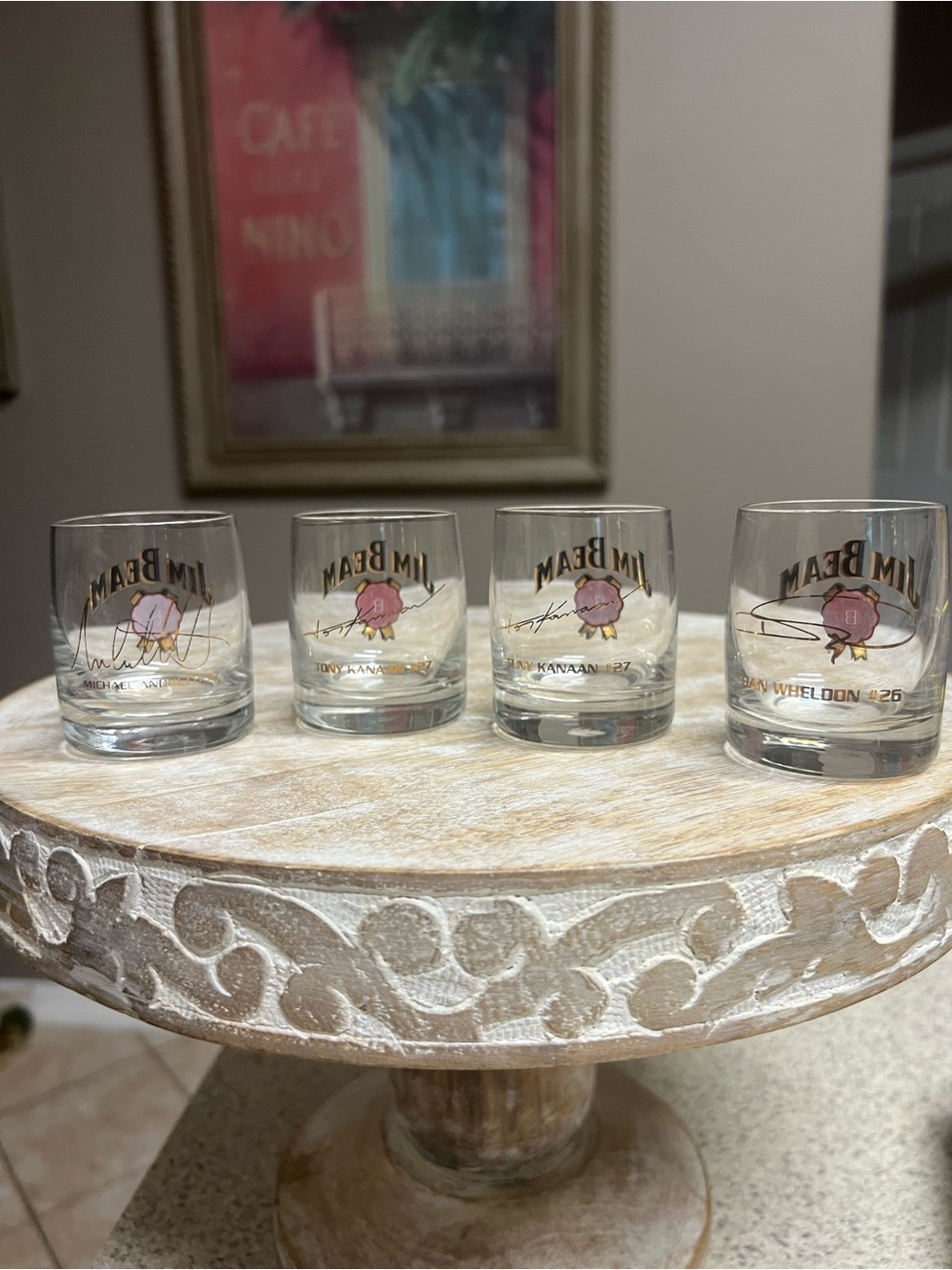 Jim Beam Branded Racing Shot Glasses - Picture 2 of 9